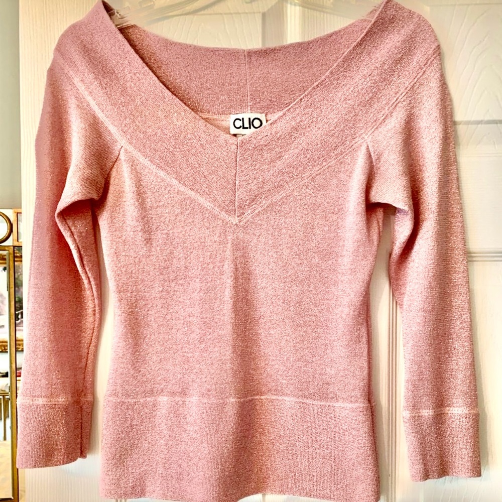 Blouse with lurex, metallic thread - Size S